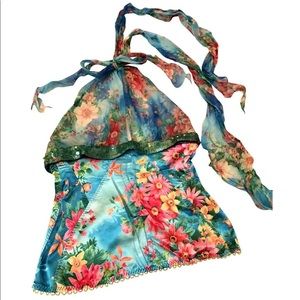 Dolce & Gabbana Tropical Silk Halter